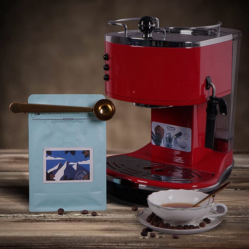 REMTAP Coffee Bags with Valve(100pcs,16oz) Tiffany Blue High Barrier Aluminumed Foil Flat Bottom Standing Coffee Beans Storage Bags,Reusable Heat Sealable Side Zipper Pouches for Home or Store - Image 5